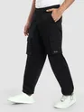 Black Statement Cargo Pants