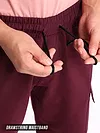 Burgundy Knitted Shorts for Men