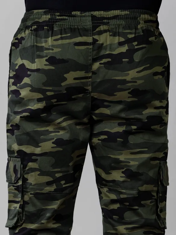 Camouflage Green Cargo Men Jogger Pants