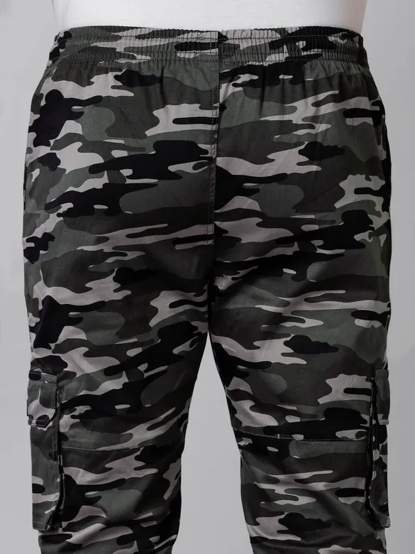 Camouflage Grey Cargo Men Jogger Pants