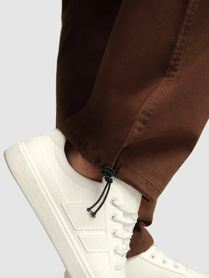 Chocolate Brown Statement Cargo Pants