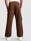 Chocolate Brown Statement Cargo Pants