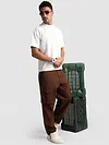 Chocolate Brown Statement Cargo Pants