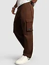 Chocolate Brown Statement Cargo Pants