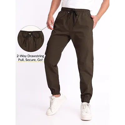 Coffee Brown Cargo Mens Jogger Pants
