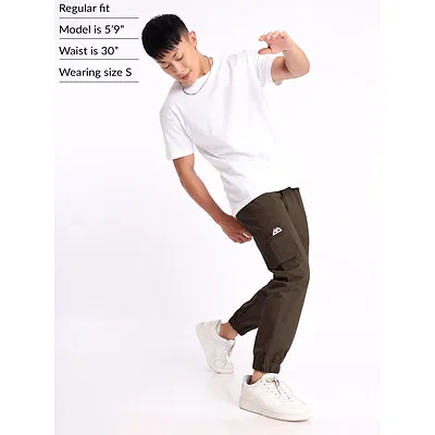 Coffee Brown Cargo Mens Jogger Pants