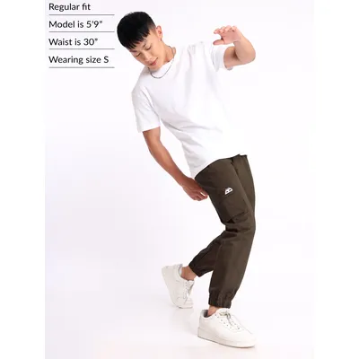 Coffee Brown Cargo Mens Jogger Pants
