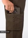 Coffee Brown Cotton Cargo Joggers