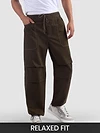Coffee Brown Elasticated Cargo