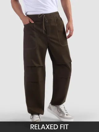 Coffee Brown Elasticated Cargo