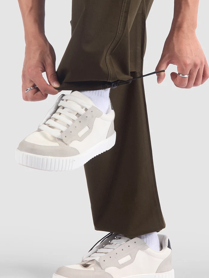 Coffee Brown Elasticated Cargo