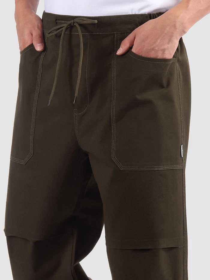 Coffee Brown Elasticated Cargo