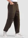 Coffee Brown Elasticated Cargo