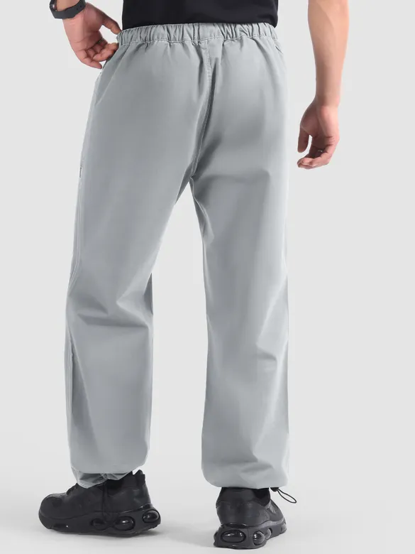 Smoke Grey Double Pleated Cargos