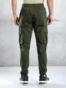 Crocodile Green Cargo Jogger Pants for Men