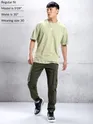 Crocodile Green Cargo Jogger Pants for Men