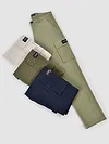 Crocodile Green Solid Cargo Pants for Men