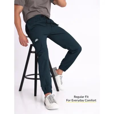 Dark Blue Cargo Mens Jogger Pants