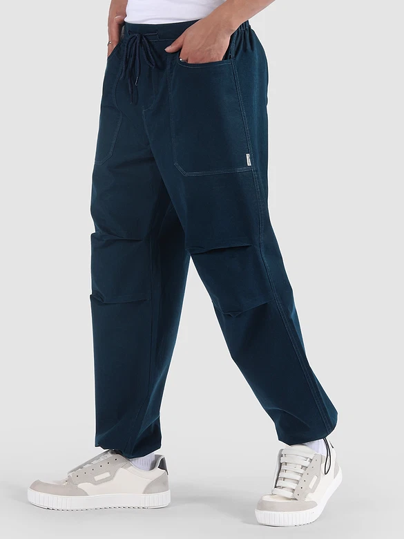 Dark Blue Elasticated Cargo
