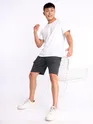 Dark Grey Knitted Shorts for Men