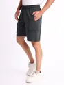 Dark Grey Knitted Shorts for Men