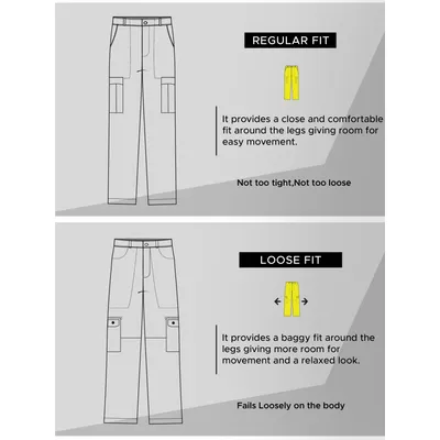 Ice Blue Grey Cargo Pants for Men