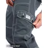 Ice Blue Grey Cargo Pants for Men