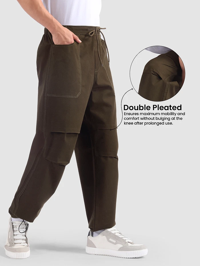Coffee Brown Elasticated Cargo