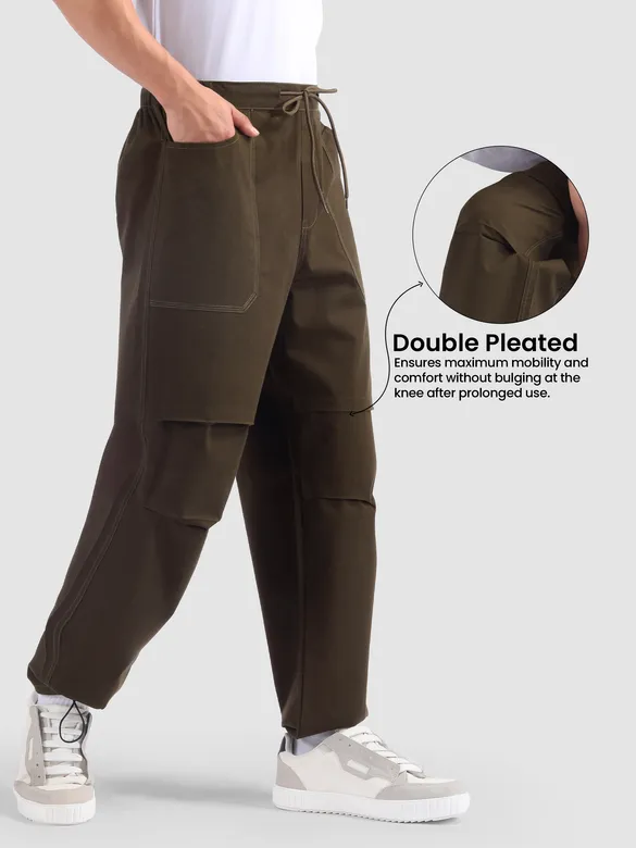 Coffee Brown Elasticated Cargo