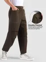 Coffee Brown Elasticated Cargo