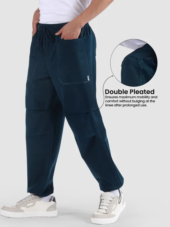 Dark Blue Elasticated Cargo
