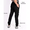 Jet Black Cargo Mens Jogger Pants