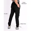 Jet Black Cargo Mens Jogger Pants