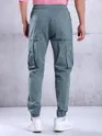 Light Blue Cargo Jogger Pants for Men