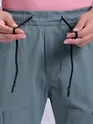 Light Blue Cargo Jogger Pants for Men