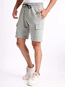 Light Grey Knitted Shorts for Men