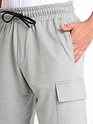 Light Grey Knitted Shorts for Men