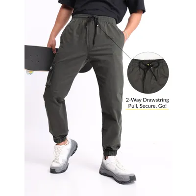 Metal Grey Cargo Mens Jogger Pants