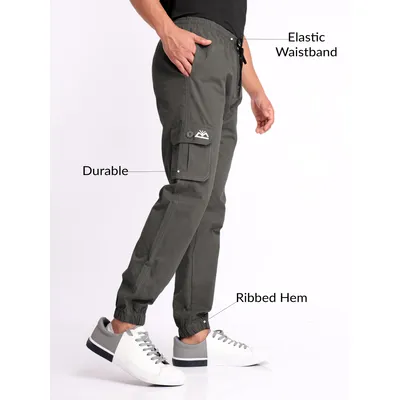 Metal Grey Cargo Mens Jogger Pants
