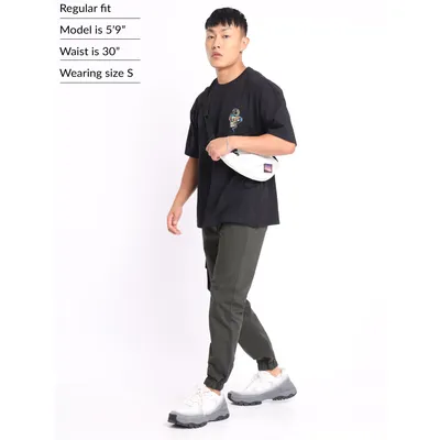 Metal Grey Cargo Mens Jogger Pants