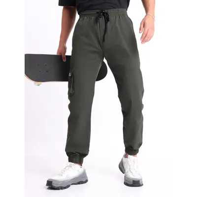 Metal Grey Cargo Mens Jogger Pants