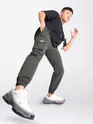 Buy Metal Grey Cotton Cargo Joggers