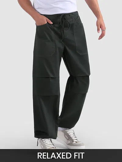 Metal Grey Elasticated Cargo