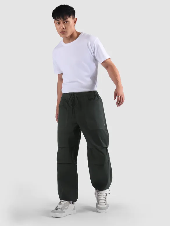 Metal Grey Elasticated Cargo