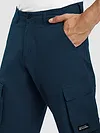 Navy Blue Statement Cargo Pants