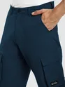 Navy Blue Statement Cargo Pants