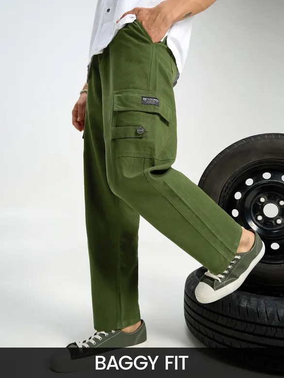 baggy cargo pants for men, 