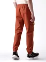 Rust Brown Cotton Cargo Joggers
