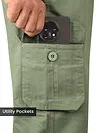 Sage Green Cotton Cargo Joggers