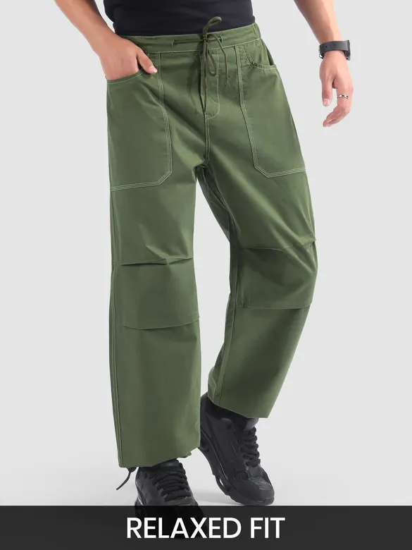 Sage Green Elasticated Cargo